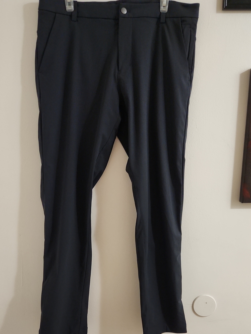 lululemon athletica Men's Black Chino-Style Performance Pants